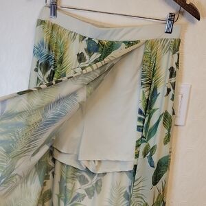 Revamped Green Leaf‎ Maxi Skirt